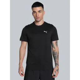 Puma Black Regular Fit Texture Sports T-Shirt-picture-17