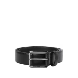 Puma Black-Silver Leather Waist Belt for Men-picture-15