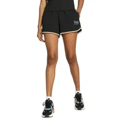 Puma Black Solid Shorts-picture-17