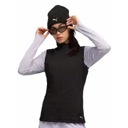 Puma Black W Run Cloudspun Warmlbl Regular Fit Vest Jacket-picture-22