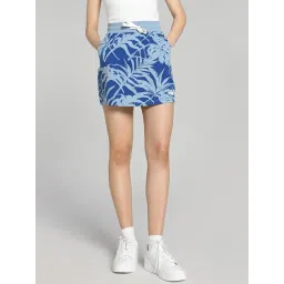 Puma Blue Cotton Printed Shift Skirt-picture-41