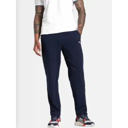 Puma Blue Cotton Regular Fit Printed Trackpants-picture-38