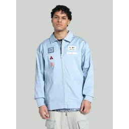 Puma Blue Cotton Relaxed Fit Sports Jacket-picture-38