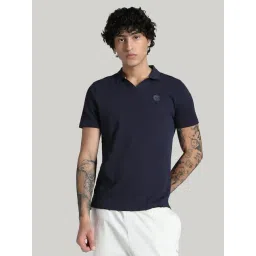 Puma Blue Cotton Slim Fit Striped Sports Polo-picture-46