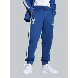 Puma Blue Regular Fit Logo Printed Sports Joggers-picture-30