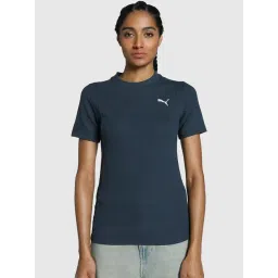 Puma Blue Self Pattern Sports T-Shirt-picture-35