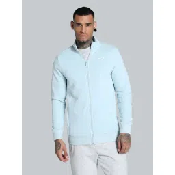 Puma Blue Slim Fit Texture Jacket-picture-43