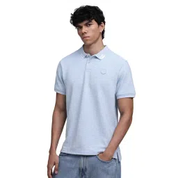 Puma Blue Wardrobe Essentials Ottoman Knit Slim Fit Polo T-Shirt-picture-25