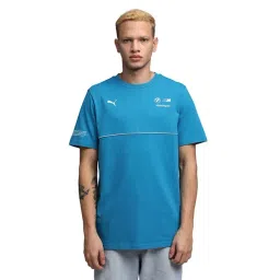 Puma Bmw Blue Cotton Regular Fit Solid T-Shirt-picture-43