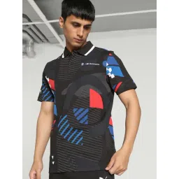Puma BMW M Motorsport Black Cotton Regular Fit Printed Sports Polos-picture-40