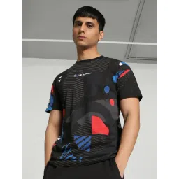 Puma BMW M Motorsport Black Cotton Regular Fit Printed Sports T-Shirt-picture-11