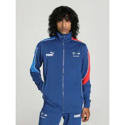 Puma BMW MMS MT7+ Blue Slim Fit Self Pattern Sports Jacket-picture-45