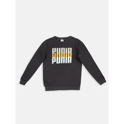 Puma Boys Black Summer Squeeze Crew Ii B Regular Fit Sweatshirt-picture-26