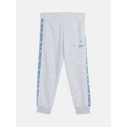 Puma Boys Light Gray Heather Cotton Logo Pants-picture-38