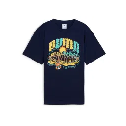 Puma Boys New Navy Graphic Youth Printed Relaxed Fit Tee-picture-19