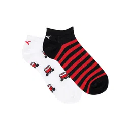Puma Boys Pack Of 2 Graphic Sneaker Ankle-Length Socks-picture-37