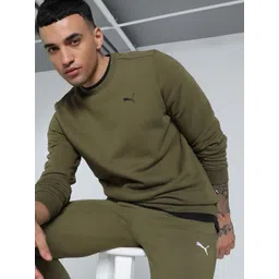 Puma Brand Logo Printed Pure Cotton Long Sleeve Crew-Neck Sweatshirt-picture-37