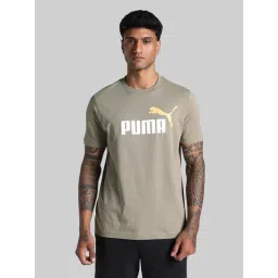 Puma Brown Cotton Regular Fit Logo Printed Sports T-Shirt-picture-36