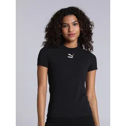 Puma Classics Slim-Fit Cotton Knitted T-Shirt-picture-11