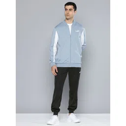 Puma Colorblocked Mock Collar Baseball-Inspired Tracksuit-image-1