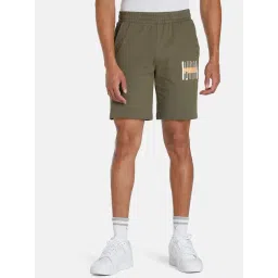 Puma Dark Green Moss Slim Fit Shorts-picture-18