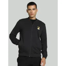 Puma Dark Grey Cotton Regular Fit Sports Jacket-picture-10