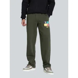 Puma Dark Olive Cotton Regular Fit Joggers-picture-17