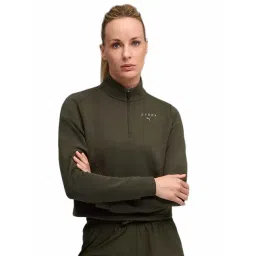 Puma Dark Olive Puma X Hyrox Soft Oversized Relaxed Fit Sweat Jacket-picture-11