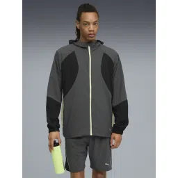 Puma Dusky Grey RUN ULTRAWEAVE Regular Fit Hooded Rain Jacket-picture-40