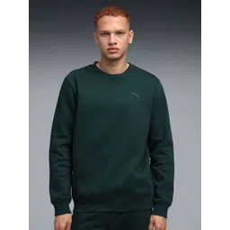 Puma Essential Elevated Logo Men Crew-Neck Sweatshirt-picture-29
