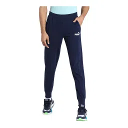 Puma Essentials Navy Cotton Regular Fit Joggers-picture-16