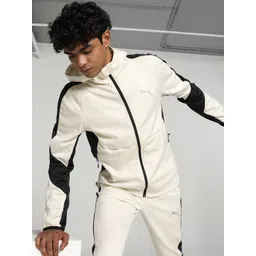 Puma Evostripe Full Zip Colourblocked Hooded Sporty Jacket-picture-24