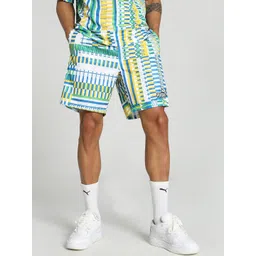 Puma FanwearCapsule Men Abstract Printed Football Sports Shorts-picture-37