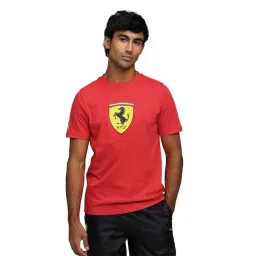 Puma Ferrari Red Cotton Regular Fit Printed T-Shirt-picture-27