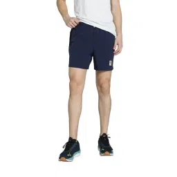 Puma First Mile Blue Regular Fit Solid Shorts-picture-48