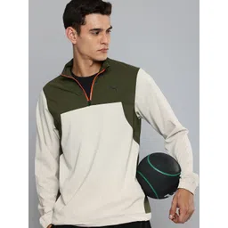 Puma Fit Trend Woven Drycell Colourblocked Mock Collar Training Sporty Jacket-picture-25