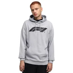 Puma Formula 1 Grey Cotton Regular Fit Solid Hoodie-picture-12