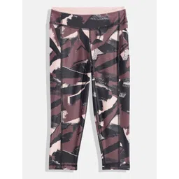 Puma Girls Abstract Print Modern Sports AOP 7/8 Knitted Ankle Length Tight Fit Tights-picture-20