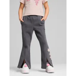 Puma Girls Grey Cotton Printed Flared Pants-picture-37