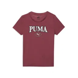 Puma Girls Squad Youth Graphic Brand Logo Pure Cotton T-shirt-picture-23