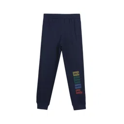 Puma Graphic Boys Brand Name Printed Pure Cotton Mid Rise Joggers-picture-39