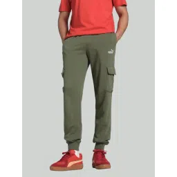 Puma Green Cotton Regular Fit Joggers-picture-41