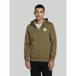 Puma Green Cotton Slim Fit Sports Hoodie-picture-33