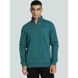 Puma Green Cotton Slim Fit Sports Jacket-picture-40