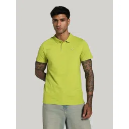 Puma Green Cotton Slim Fit Texture Sports Polo-picture-38