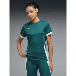 Puma Green Regular Fit Color-Block Sports T-Shirt-picture-34