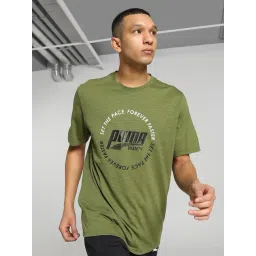 Puma Green Regular Fit Graphics Printed Sports T-Shirt-picture-42