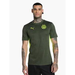 Puma Green Slim Fit Borussia Dortmund Training Slim Fit Football Jersey-picture-27