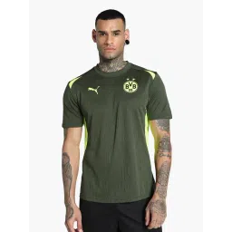 Puma Green Slim Fit Borussia Dortmund Training Slim Fit Football Jersey-picture-23