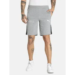 Puma Grey Cotton Printed Regular Fit Shorts-picture-41